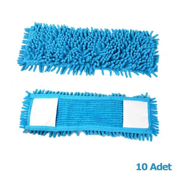 Cod-Ex Mikrofiber Islak Kuru Nemli Makarna Şönil Palet Tablet Mop Yedeği - 80 Cm. - 10 Adet - 2