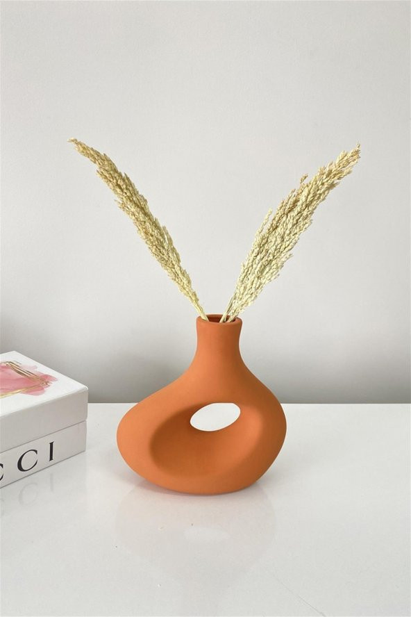 Asimetrik Vazo Seramik Bisküvi (Ham Ürün) - Resim 5