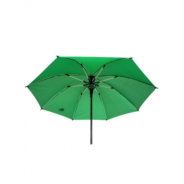 8 Telli Otomatik Fiberglass Baston Koyu Yeşil Renkli Yağmur Şemsiyesi