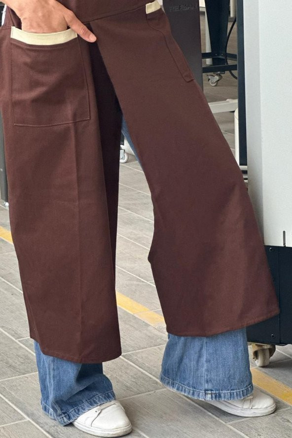 Refsan Giyilebilir Atölye Önlüğü - Kahverengi - Resim 2