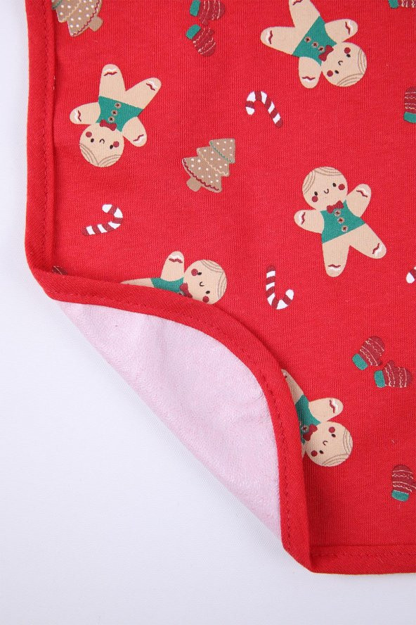 Babyhola Yılbaşı Desen Sıvı Geçirmez 3'lü Mama Önlüğü 1122 - 4