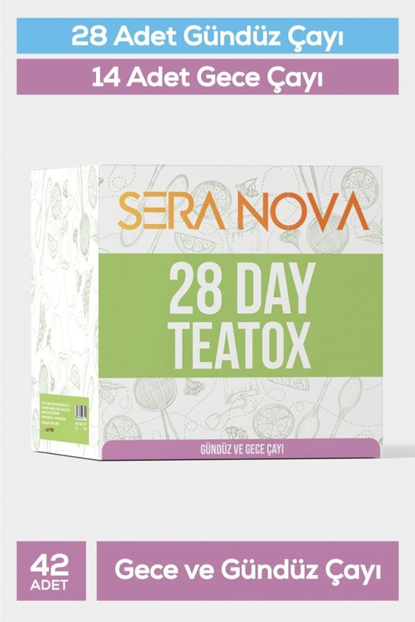 Teatox Detox Çayı 28 Gündüz Çayı 14 Akşam Çayı