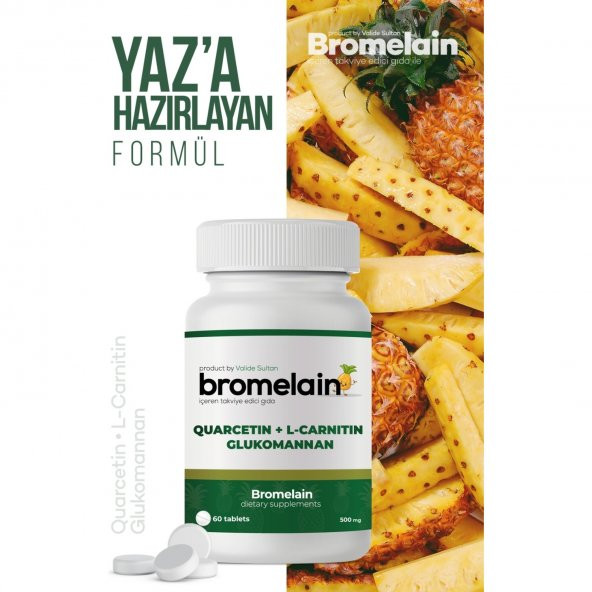 Bromelain Takviye Edici Gıda 60 Tablet