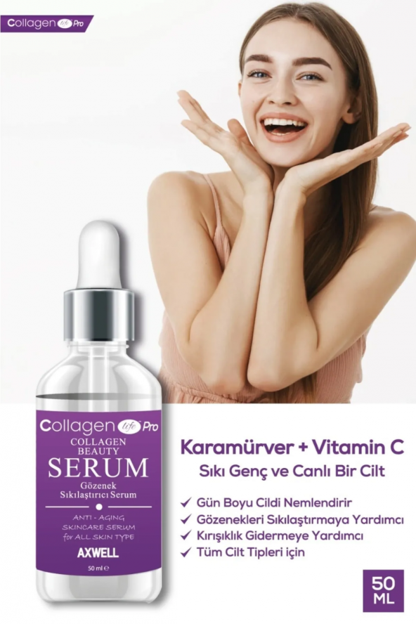 Gözenek Sıkılaştırıcı Karamürver Içerikli-Kolajen Cilt Serumu 50ml - 2
