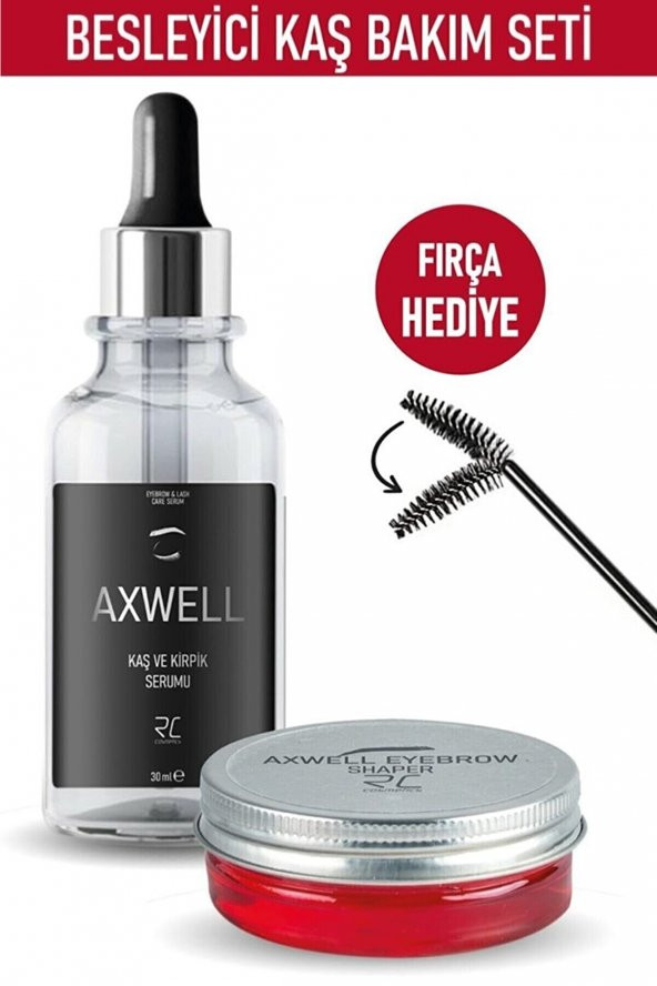 Kaş Şekillendirici Wax (kaş Sabitleyici) 30ml& Kaş Kirpik Güçlendirici, Besleyici, Uzatıcı