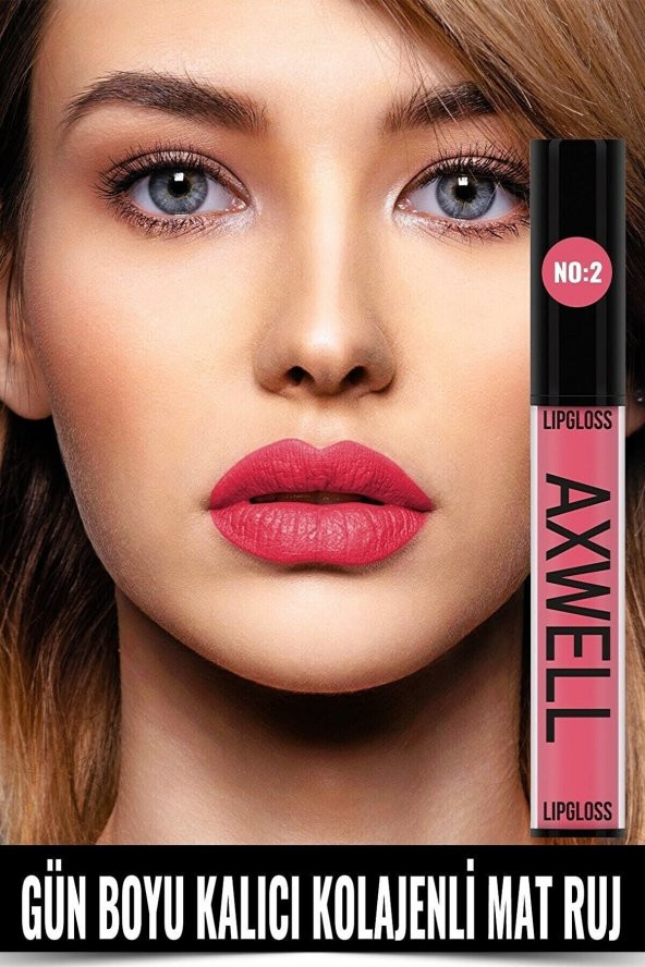 Houseid Uzun Süre Kalıcı Hızlı Kuruyan Kolajenli Mat Likit Ruj- Lipgloss