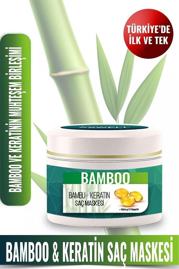 Premium Bambu & Keratin Uzun Ve Güçlü Dökülme Karşıtı Saç Maskesi - 200ml