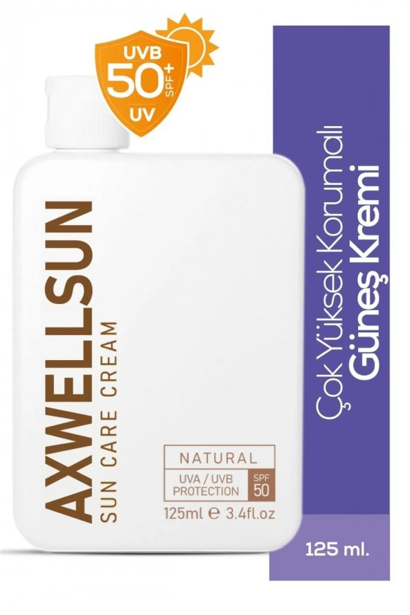 Premium Axwell Sun Care Cream- Leke Karşıtı Güneş Koruyucu Krem Spf50 125ml