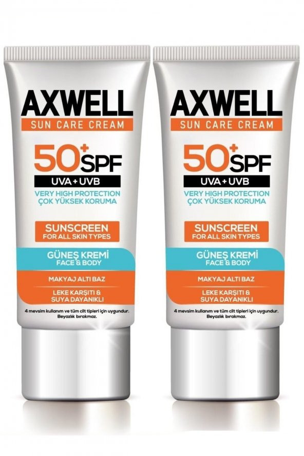 Spf 50+ 2 Li Seti Leke Karşıtı Nemlendirici Yüksek Koruma Güneş Kremi 50 Ml