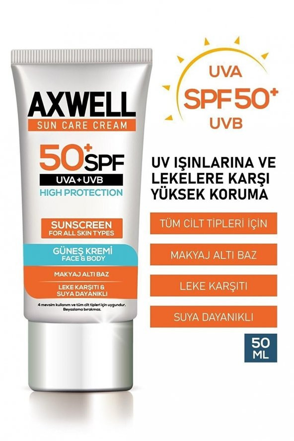 Sun Care Cream Leke Karşıtı Güneş Kremi Çok Yüksek Koruma 50+ Spf 50ml - 2