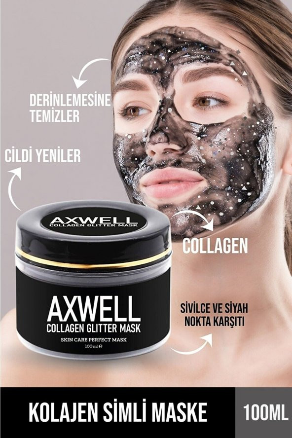 Arındırıcı Simli Collagen Maskesi Sivilce - Siyah Nokta Karşıtı 100 Ml - 2