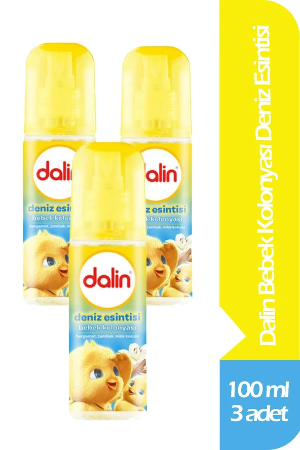 Dalin Bebek Kolonyası Deniz Esintisi 100 ml 3 Adet