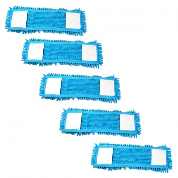 Cod-Ex Mikrofiber Islak Kuru Nemli Makarna Şönil Palet Tablet Mop Yedeği - 60 Cm. - 5 Adet