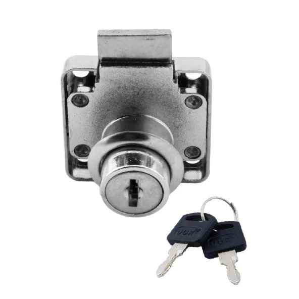 Ugr Kare Mobilya Çekmece Dolap Kilidi Nikel Krom 2 Anahtarlı Kilit 4x4 cm 22 mm - 6