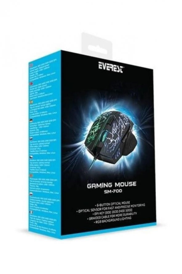 Everest Streaks 6D Optical Oyuncu Mouse SM-700 - 2