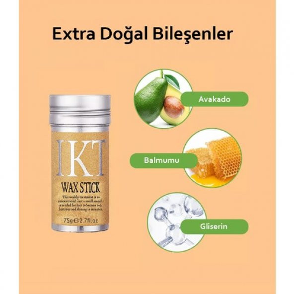 Ikt Hair Wax Stick 75 gr - Saç Sabitleyici - 2