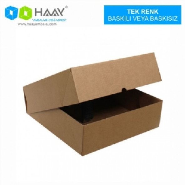 HAAY AMBALAJ 40x40x12cm E-Ticaret Kargo Kutusu - 4 Nokta - Kraft ( 2 adet)