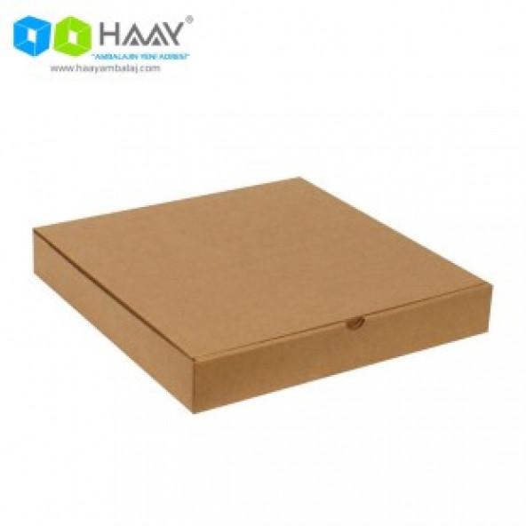HAAY AMBALAJ 40x40x5cm Pizza Kutusu - Kraft ( 5 ADET)