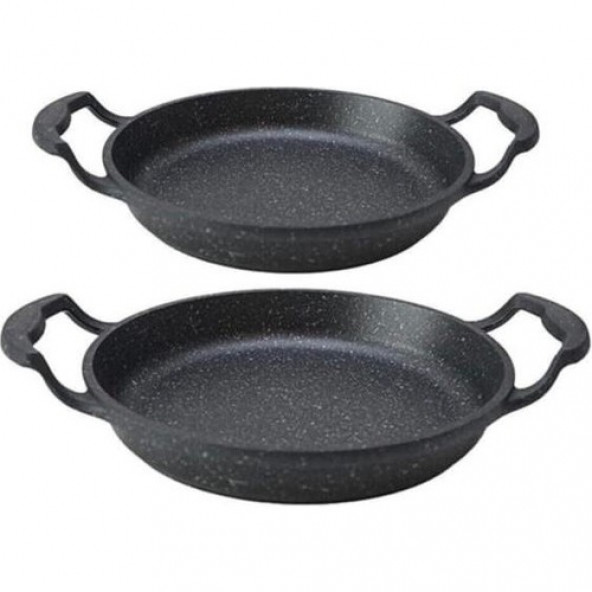 Elit 18-22  cm 2'li  Döküm Sahan Seti