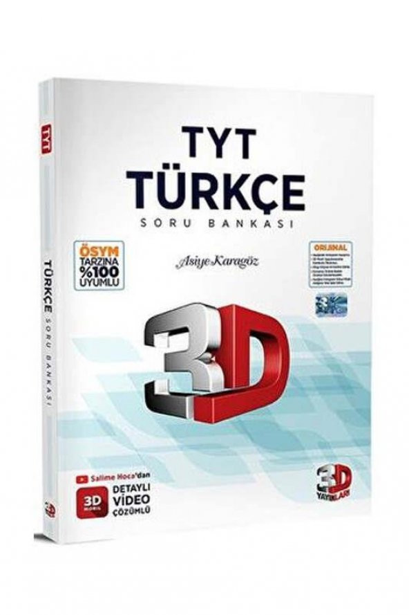 TYT 3D TÜRKÇE SORU BANKASI - 3D YAYINLARI