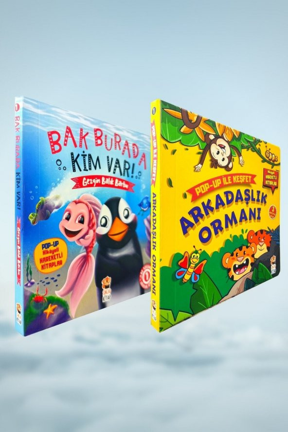 Bak Burada Kim Var Gezgin Balık Barbu - Arkadaşlık Ormanı - Pop Ile Keşfet 2 Kitap Set