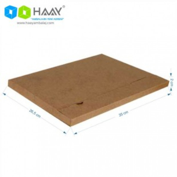 HAAY AMBALAJ 35x26,5x2cm Tablo Kutusu - Kraft ( 3 ADET)