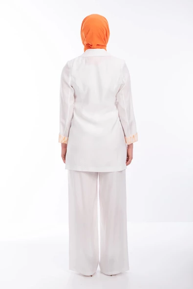 SPOR DİKİŞLİ PANTOLON - Ekru - 3