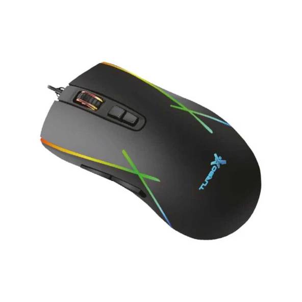 Turbox New Desing Tr-M5 3200Dpi Usb Kablolu Siyah Gaming Optik Mouse Rgb - 6