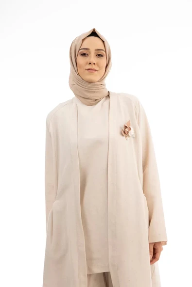 KETEN ÜÇLÜ TAKIM - Bej - 6