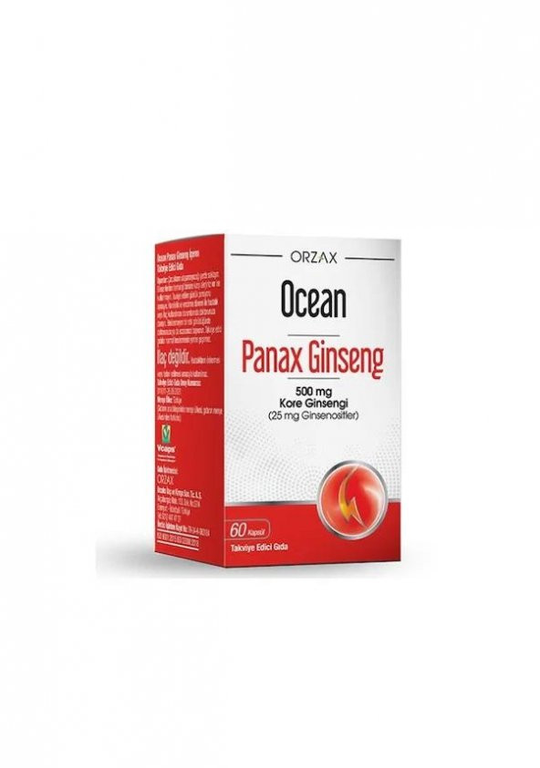 Ocean Panax Ginseng 500 mg 60 Kapsül 8697595873021