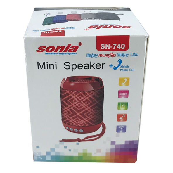 Sonia SN-740 Mini Bluetooth Mono Hoparlör - Speaker