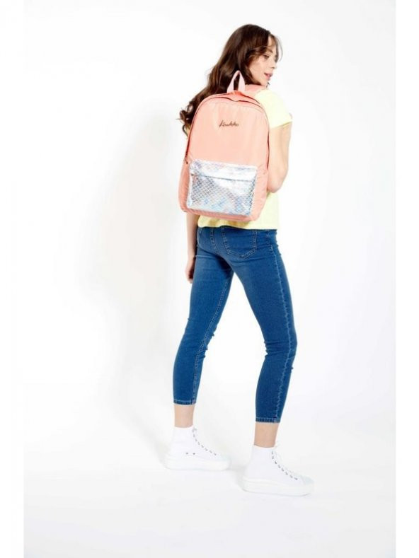 Kaukko Bright Sırt Çantası Scale Somon K1528 - Resim 5