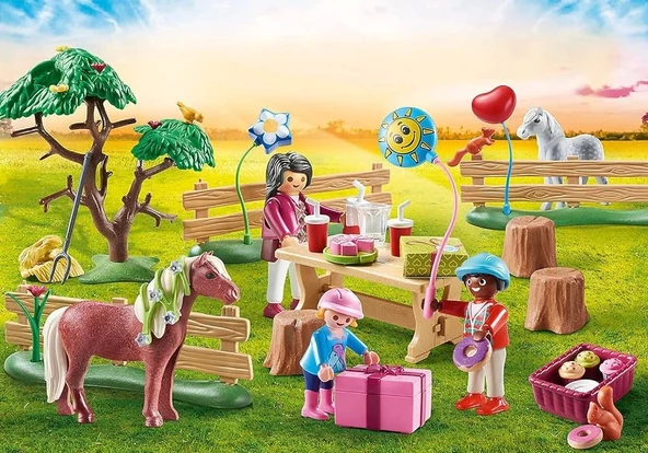 Playmobıl Country 70997 Midilli Çiftliğinde Çocuk Doğum Günü Partisi, 4 Yaş ve Üstü Çocuklar Için Oyuncak - 2