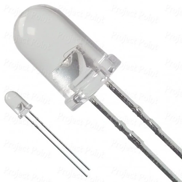 5mm Diffused Lens Led Beyaz 10 adet