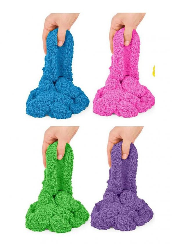 Kinetik Kum 4 Renk 800 gr 1 Paket Oyun Kumu 4 lü Okul Öncesi Kreş Hobi Aktivite - 3