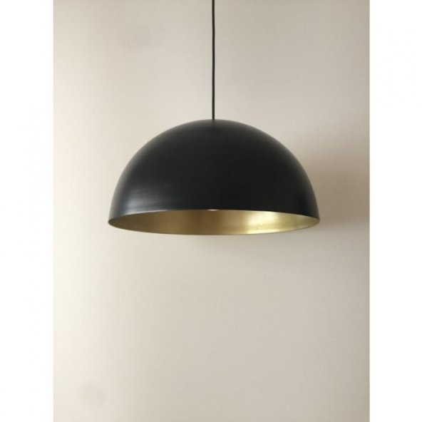 Mylight Metal Sarkıt Siyah Içi Sarı 40 cm Cap - 2