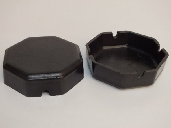 Kırılmaz mika plastik küllük - kül tablası 10 lu ürün görseli 1