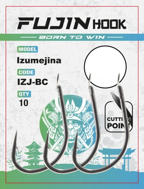 Fujin Izumejina Deliksiz Çapraz Olta Kancası 8 no