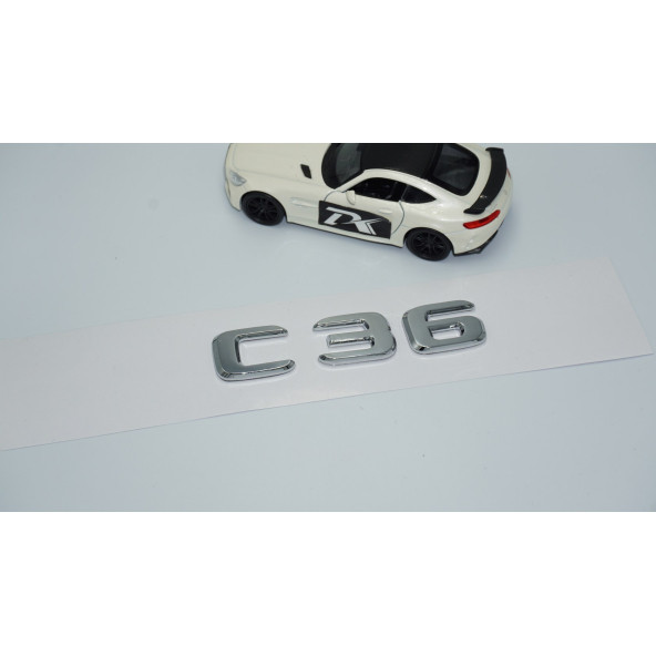 DK Tuning C36 Bagaj Krom ABS 3M 3D Yazı Logo Benz İle Uyumlu - 2