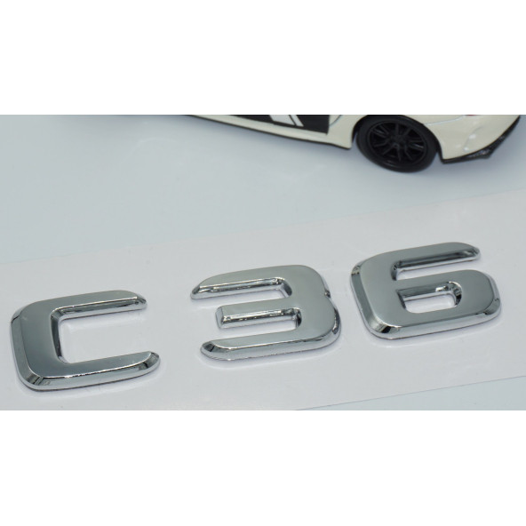 DK Tuning C36 Bagaj Krom ABS 3M 3D Yazı Logo Benz İle Uyumlu - 3