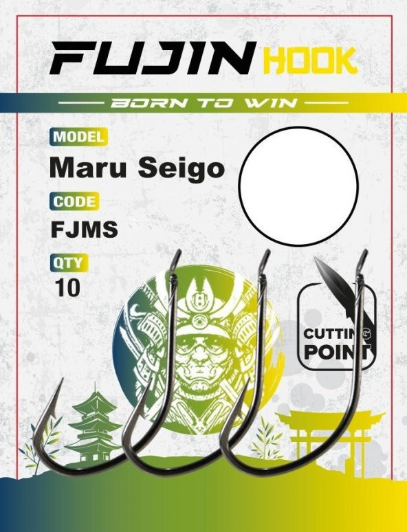 Fujin Maru Seigo Deliksiz Çapraz Olta Kancası 14 no