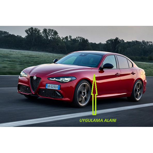 Alfa Romeo Logo Çamurluk Yanı Damla Desen Logo Arma Seti - 5