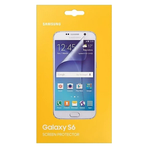 Samsung Galaxy S6 Ekran Koruyucu Orjinal ET-FG920CTEGW