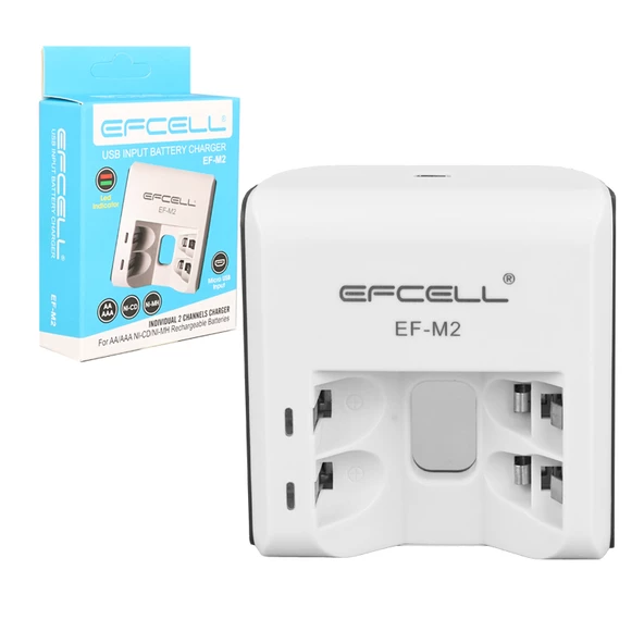 Efcell M2 Aa/aaa 2li Pil Şarj Cihazı-92150