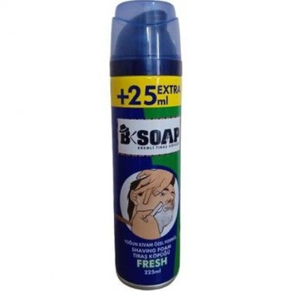 B-Soap Kremli Tıraş Köpüğü Sensitive 225 ml