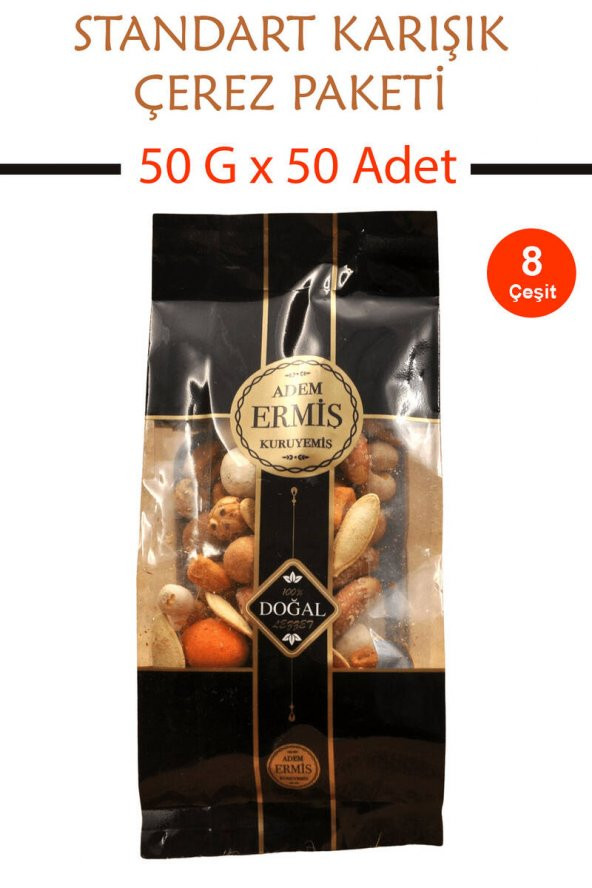 Kına Düğün Nişan Ekonomik Standart Karışık Çerez Paketi  50 G x 50 Adet