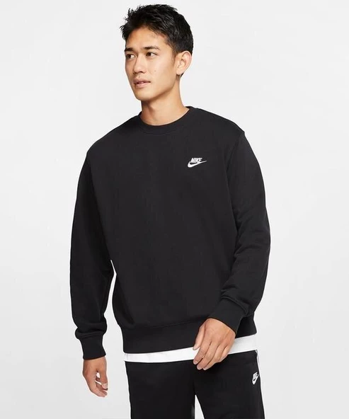 Nike Club Crew Ft BV2666-010 Erkek Sweatshirt