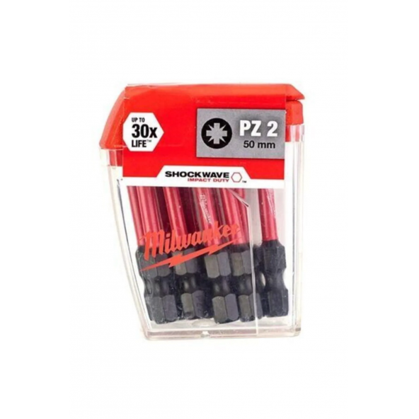 Milwaukee Bits Vidalama Ucu PZ2-50mm 10 Adet