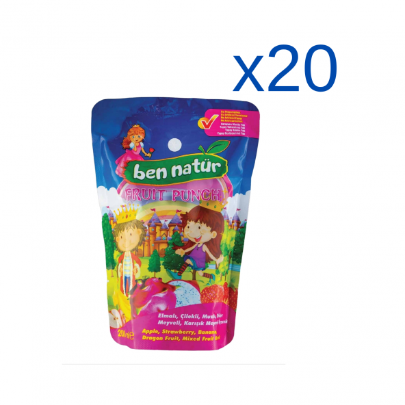 20 adet meyve suyu 200 ml