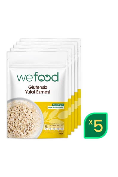 Wefood Glütensiz Yulaf Ezmesi 300 gr 5'li